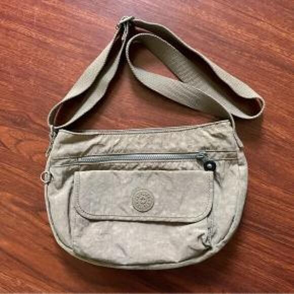 Kipling Everyday Crossbody Bag Women's Beige Canvas‎ Adjustable Strap Travelcore - Picture 1 of 4